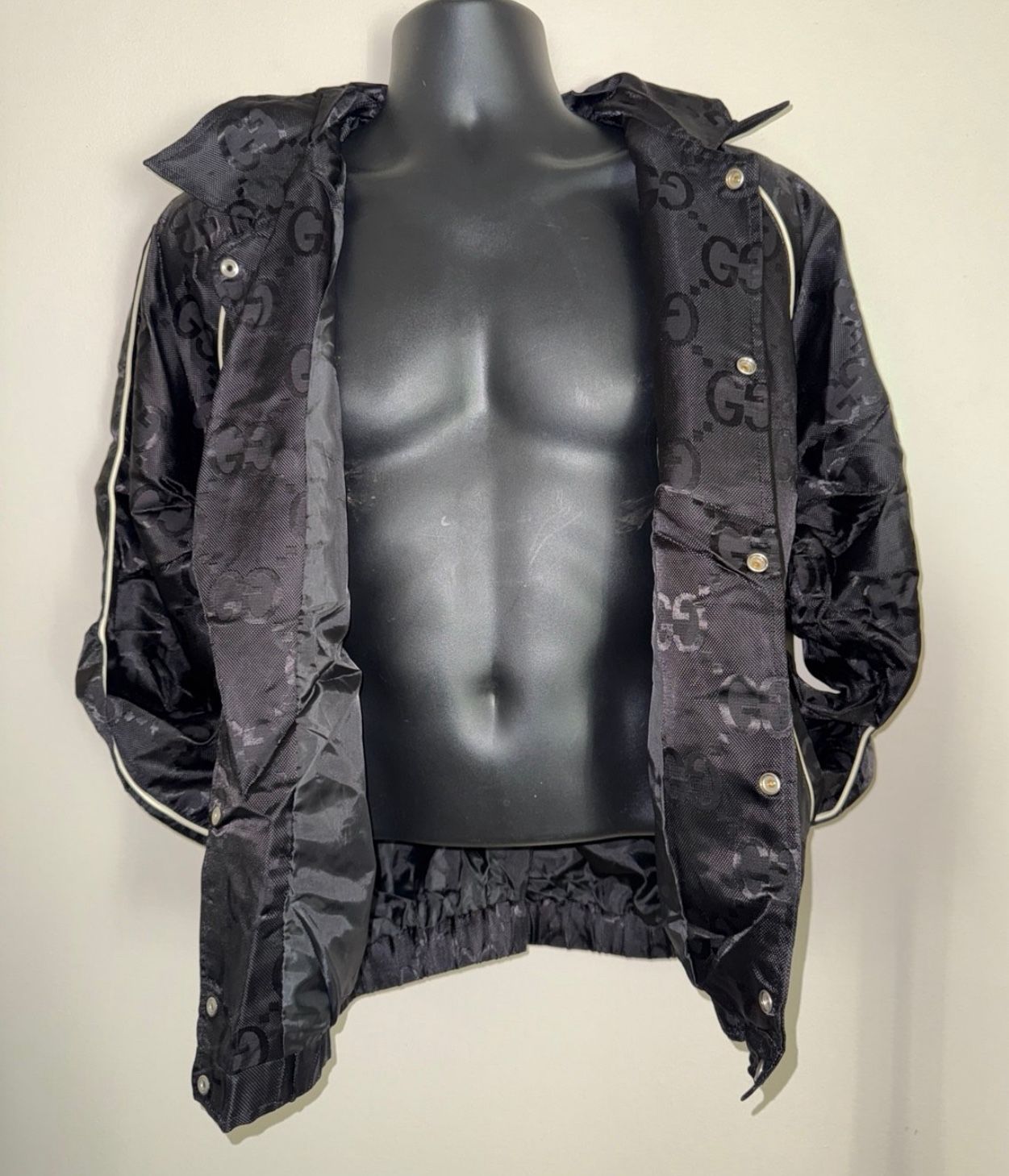 Gucci Jumbo GG Canvas Down Jacket 'Black' | Men's Size Large