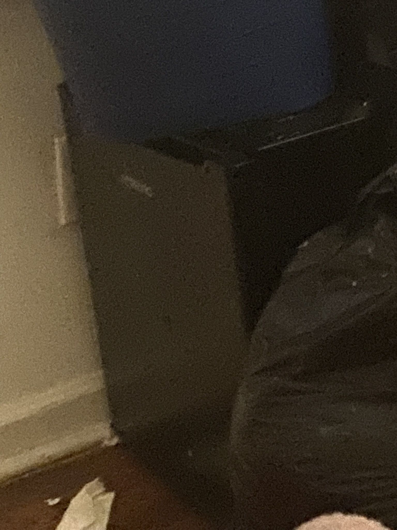 Black mini fridge