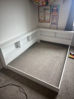 Bed Frame bookshelf (full size)