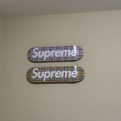 Supreme Burberry Skateboards