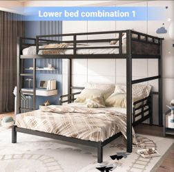 Queen over queen bunk bed
