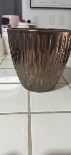 Bronze Ceramic Planter Pot