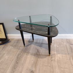 Mid-century Kidney Shape Bi-level Table