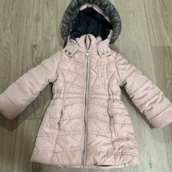Calvin Klein Light Pink Hooded toddler Jacket 3T