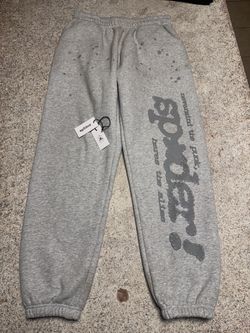 Grey Sp5der sweatpants
