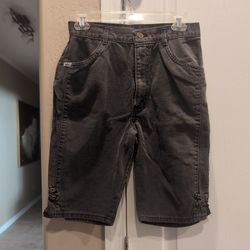 Vintage "Chic" Knee Length Ladies Denim Shorts, Size 11 