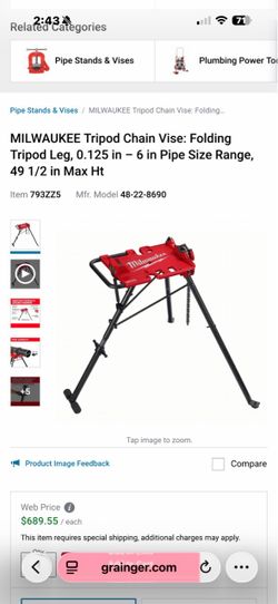 Milwuakee tripod used