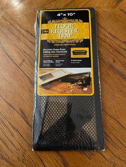 New 2 Pack Truaire 4” x 10” Floor Register Trap - Prevents Items from Falling into Ductwork
