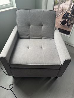Grey Lounger Chair