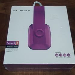 New Alpha Pulse X Bluetooth Headphones. Brand new never opened. 