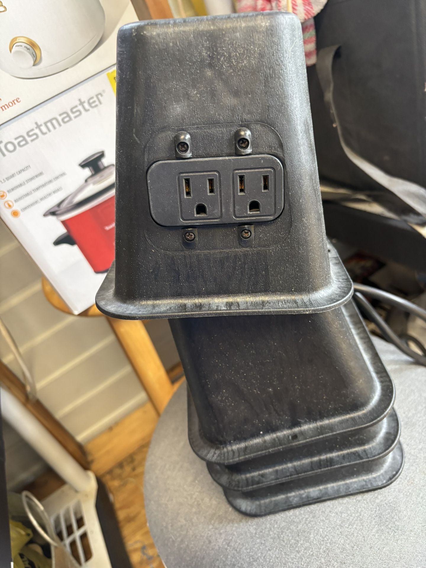Bed Risers With 2 Outlets. Come Get Today