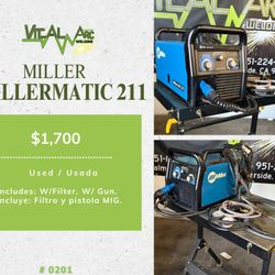 0201 - MILLER MILLERMATIC 211 – MIG Welder / VITAL ARC WELDING