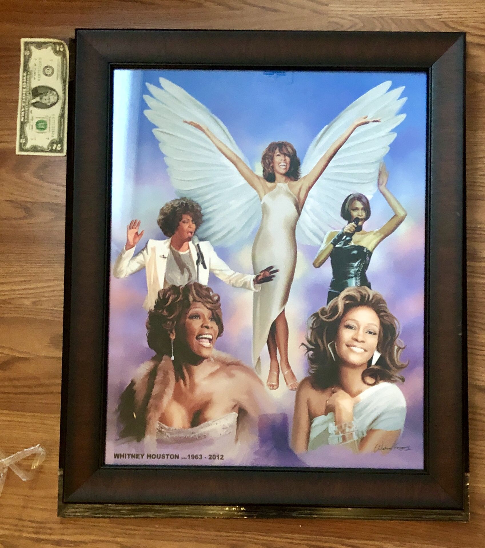 Framed art - Whitney Houston