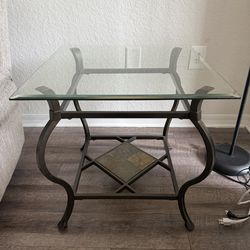 Glass End Table & Two End Tables