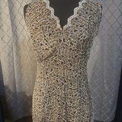 Brown/Gold (Prom/Formal Night Gown)