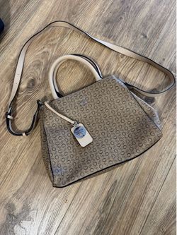Guess Monogram Satchel Crossbody Bag