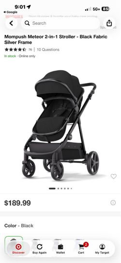 Mom push meteor 2 in 1 stroller