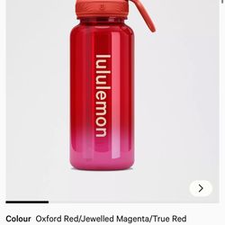 Plastic Lululemon water bottle