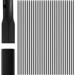 1/2" x 44" Deck Balusters Wrought Iron Plain Balusters Black Metal Hollow Iron Spindles Baluster for Staircase Interior Indoor Stairs Deck Rail=S4-334