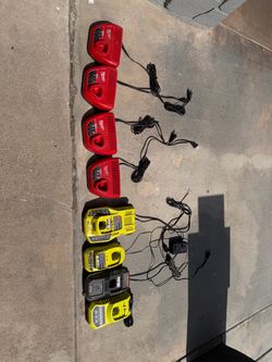 Milwaukee-M12 and Ryobi 18v battery chargers