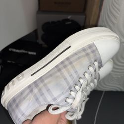 Burberry White Size 9.5-10 Box And All 