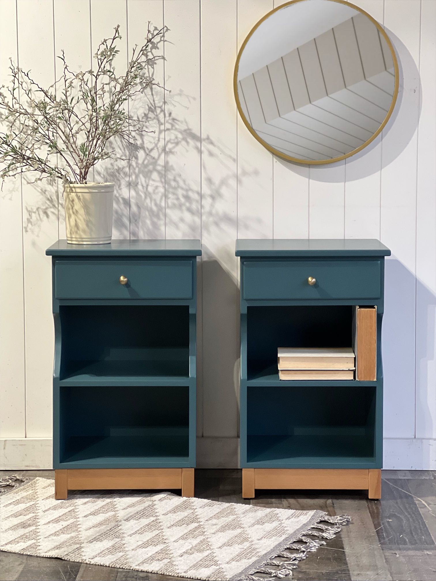 Ethan Allen Maple Nightstand | Nightstands Pair | Side Tables