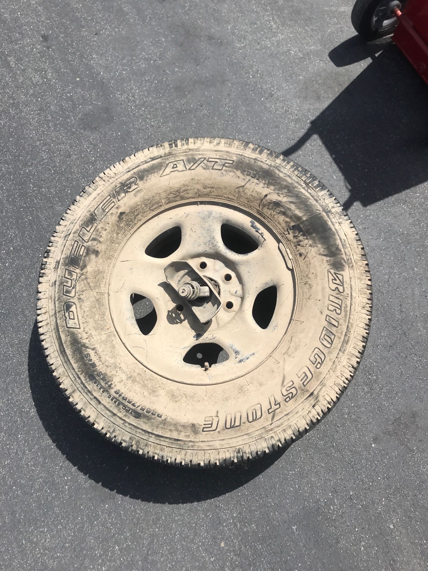 Chevy Silverado Spare Tire with Winch