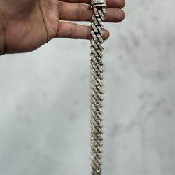 Iced Our Cuban Chain Two Tone 