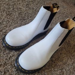 White dr martins size 10
