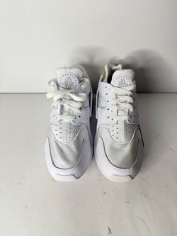 Nike Air Huarache "Triple White" Sneakers Size 8