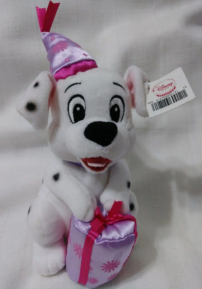 Disney Store 101 Dalmatians PENNY Happy Birthday Plush Bean Doll