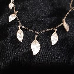 Lafonn Leaf Station Necklace 