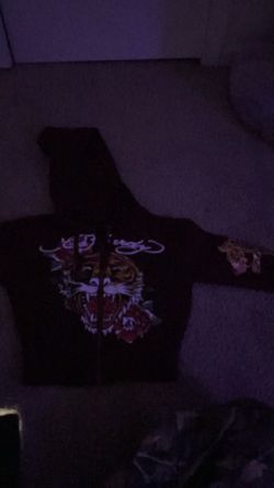 Burgundy  ed hardy xs jacket