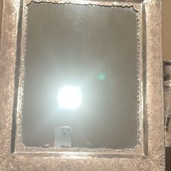 Vintage Mirror And Candleholders 