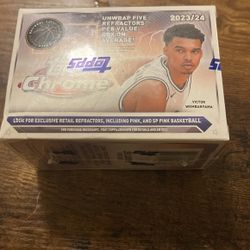 2023/24 Topps Chrome Blaster Box Victor Wembanyama Rookie Cards