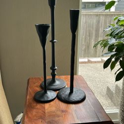 Metal Candle Holders Set Of 3