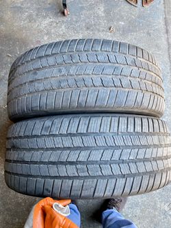 2) 285/45/22 Michelin Defender LTX MS Tires  Tread measures 6/32  DOT 2422  $200 for Both  I carry other sizes as well