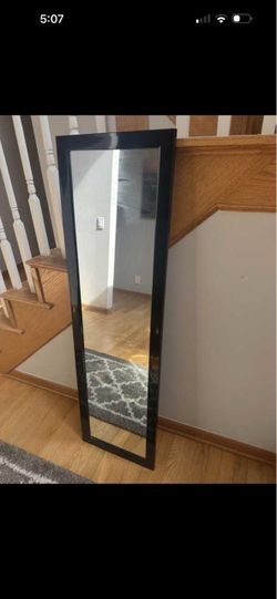 Full-Length Floor Mirror Black Frame