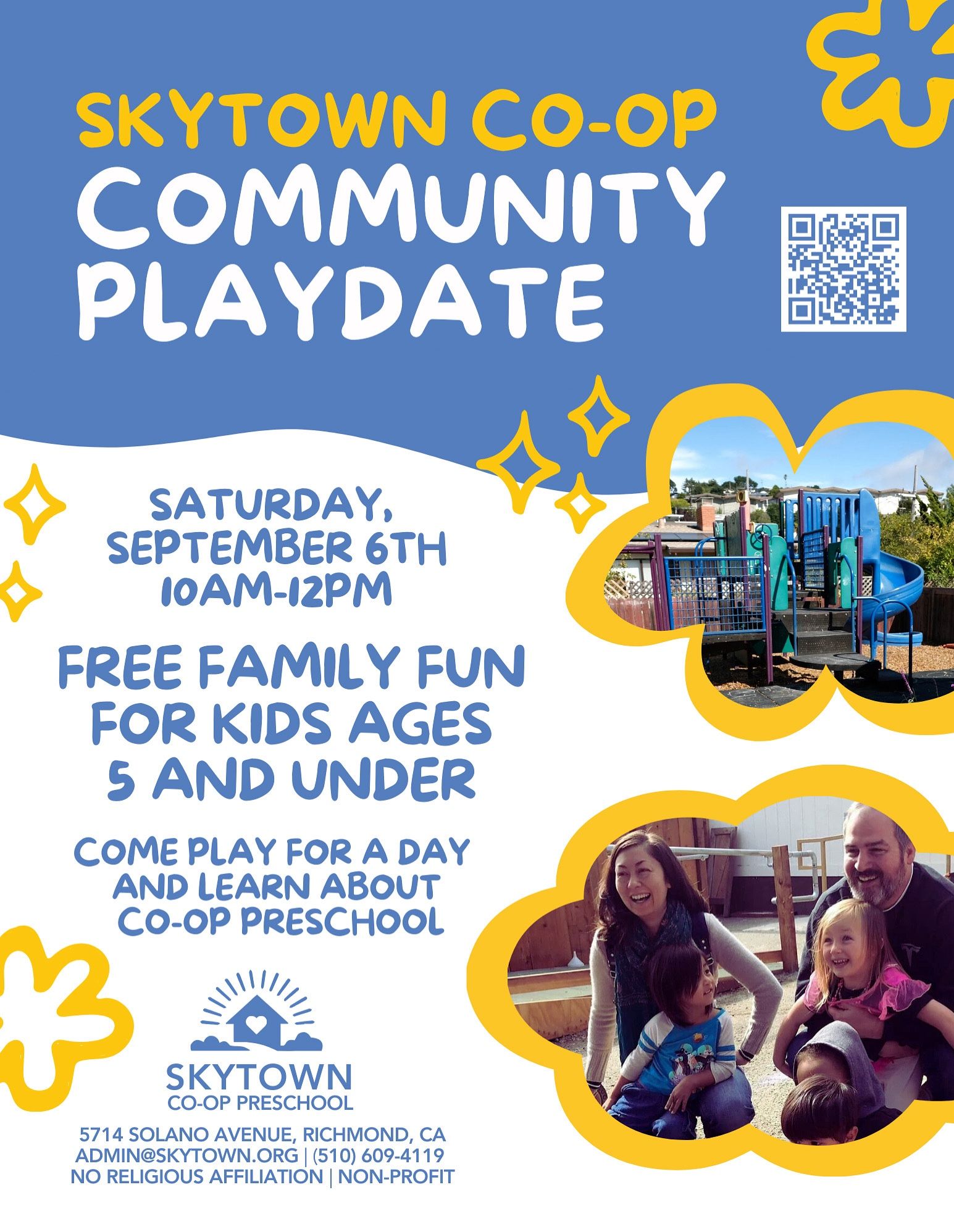 Skytown Preschool: Neighborhood Play date! 