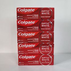 5 Colgate Optic White Toothpaste 3.8oz