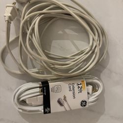 2 x 12ft extension cords 