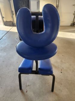 Massage chair, blue