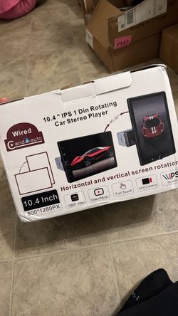 10.4" 1 Din Rotating Car Stereo Player
