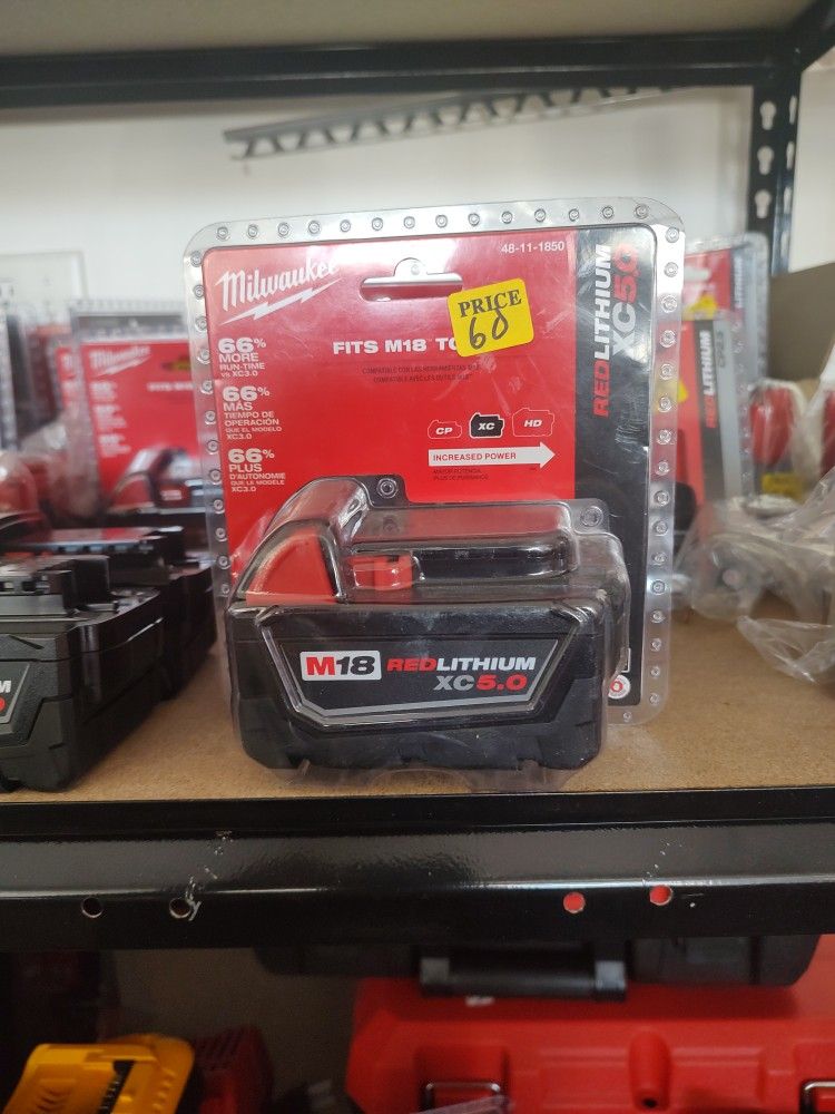 Milwaukee M18 Xc5.0 Battery 