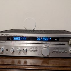 Vintage Scott 375R AM/FM Stereo Receiver Amplifier 75 Watts 8 Ohms Excellent Cosmetic Condition Great Sound 