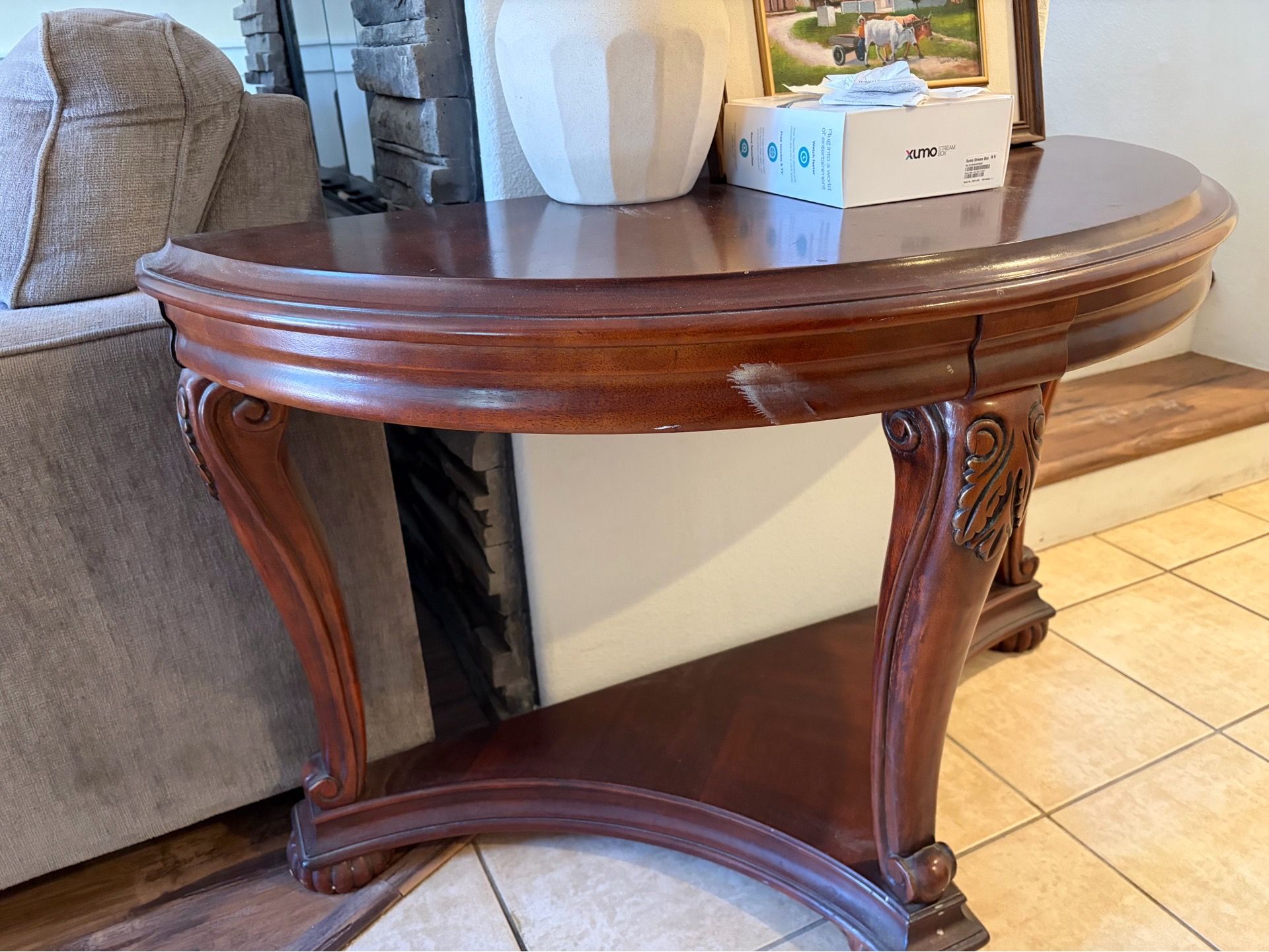 Half moon table