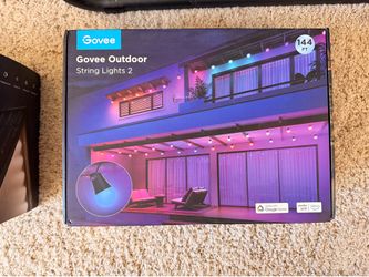 NEW Govee Outdoor String Lights 2 (144 FT) - Smart RGBICW Waterproof Patio Lights
