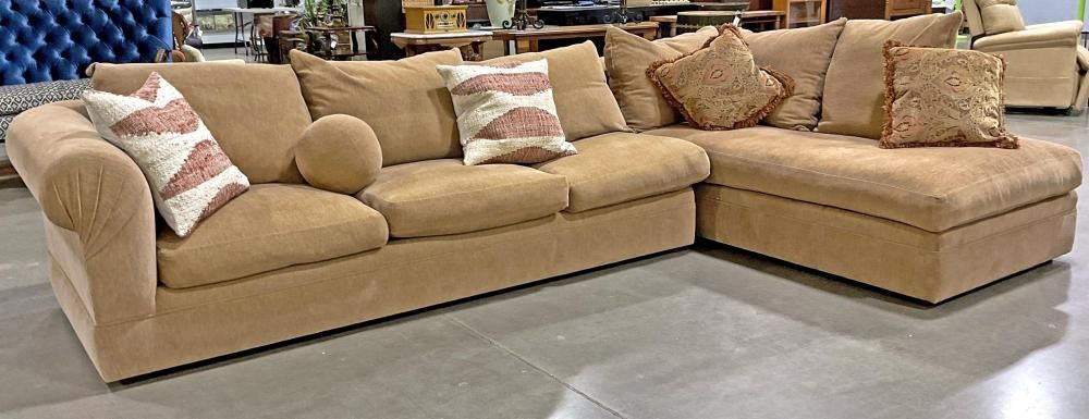 Kreiss Collection Down Sectional Couch