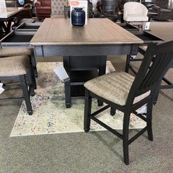 Tyler Creek Counter Height Dining Set Table 4 Chairs and Bench 