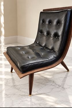 Vintage Carter Brothers Mid-Century Modern "Scoop" Lounge Chair
